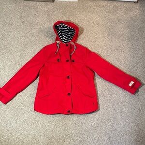 Joules Red Hooded Rain Jacket